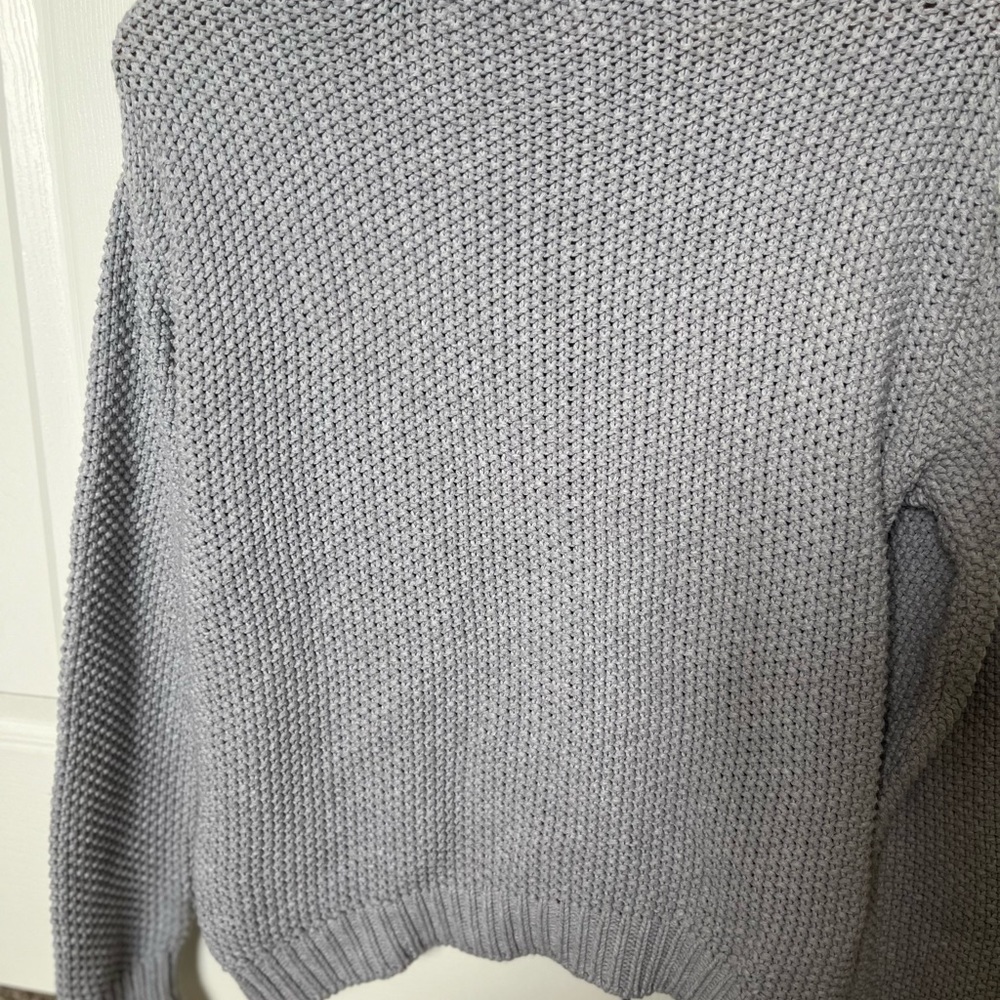 Assembly Label Grey Women's Sweater Sz 8 100% Cotton - Picture 2 of 6